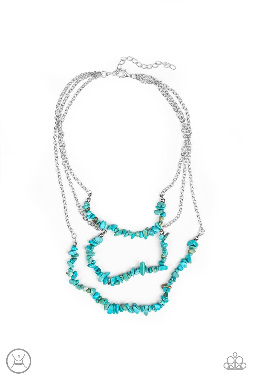 Eco Goddess - Blue Turquoise Stone Necklace - Paparazzi Accessories - GlaMarous Titi Jewels