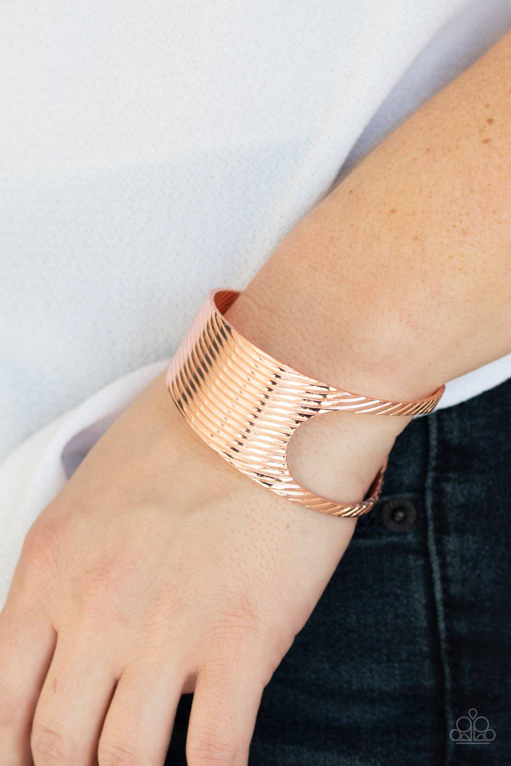 What GLEAMS Are Made Of - Copper Cuff Bracelet - Paparazzi Accessories - GlaMarous Titi Jewels
