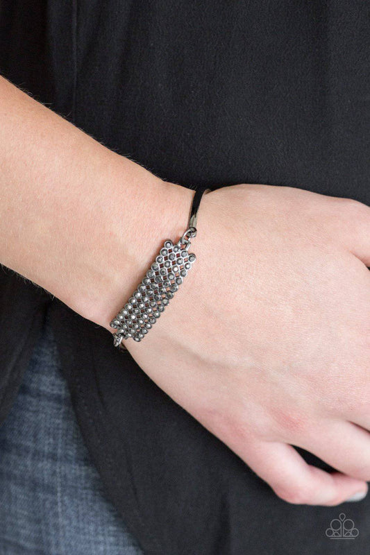 Top-Class Class - Black Rhinestone Bracelet - Paparazzi Accessories - GlaMarous Titi Jewels