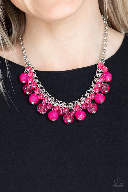 Fiesta Fabulous - Pink Bead Necklace - Paparazzi Accessories - GlaMarous Titi Jewels