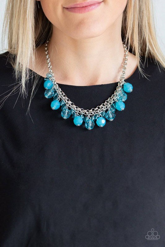 Fiesta Fabulous - Blue Bead Necklace - Paparazzi Accessories - GlaMarous Titi Jewels