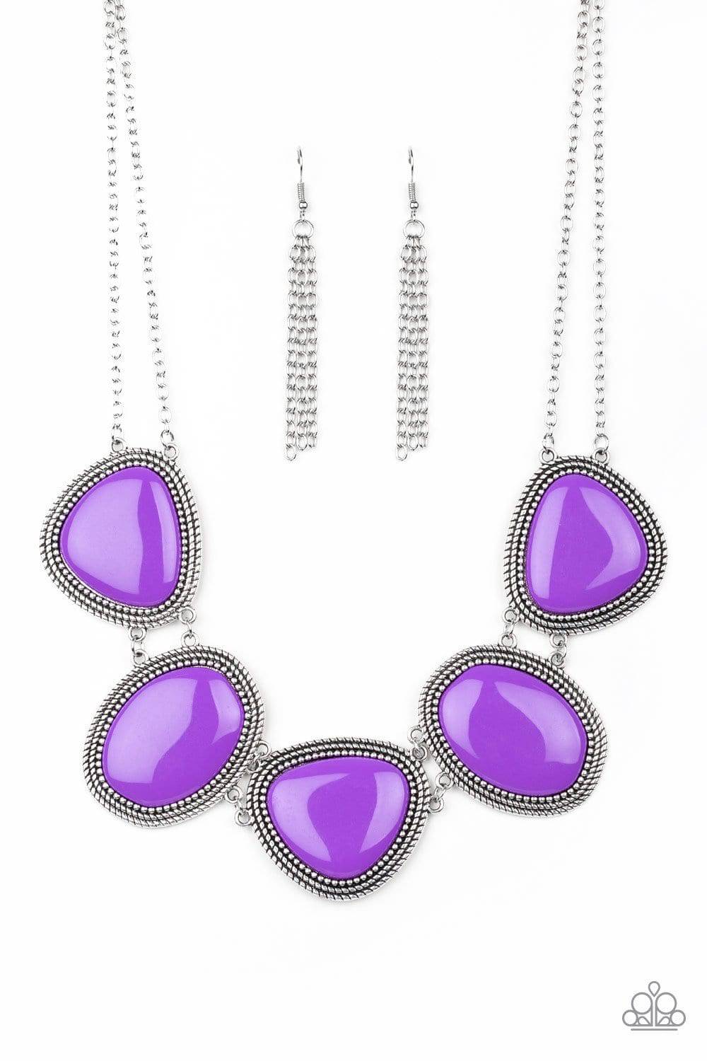 Viva La VIVID - Purple Necklace- Paparazzi Accessories - GlaMarous Titi Jewels