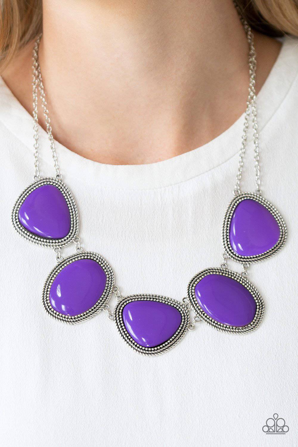 Viva La VIVID - Purple Necklace- Paparazzi Accessories - GlaMarous Titi Jewels