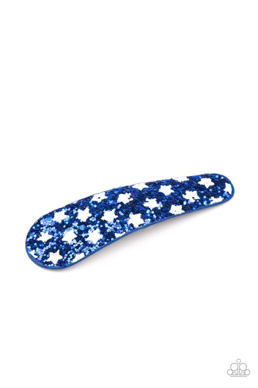 All American Girl - Blue Sequin Hair Clip- Paparazzi Accessories - GlaMarous Titi Jewels