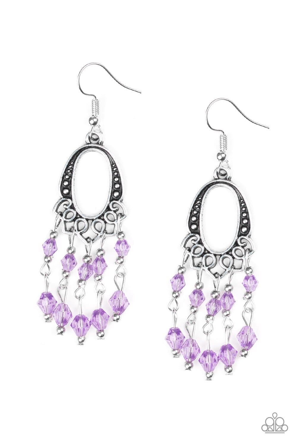 Not The Only Fish In The Sea - Purple Chandelier Earrings- Paparazzi Accessories - GlaMarous Titi Jewels