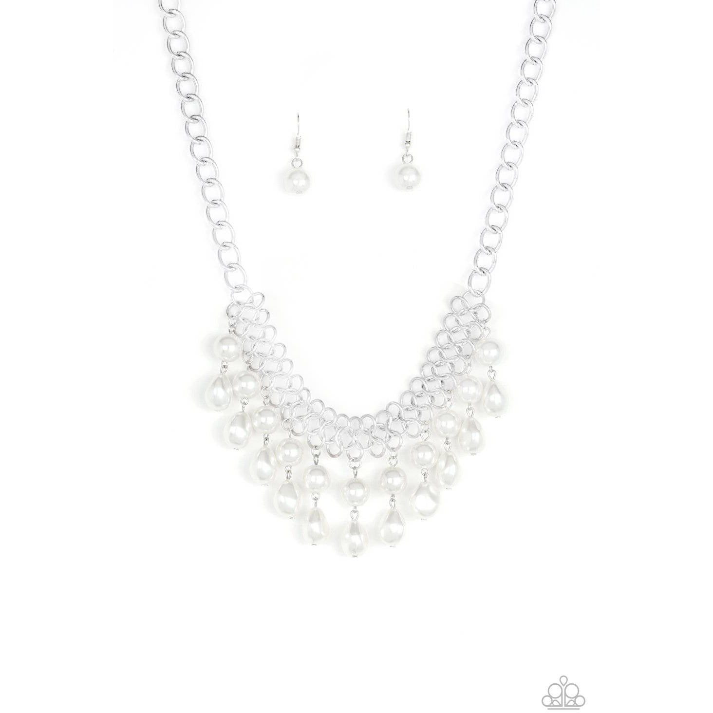 5th Avenue Fleek - White Pearl Necklace - Paparazzi Accessories - GlaMarous Titi Jewels