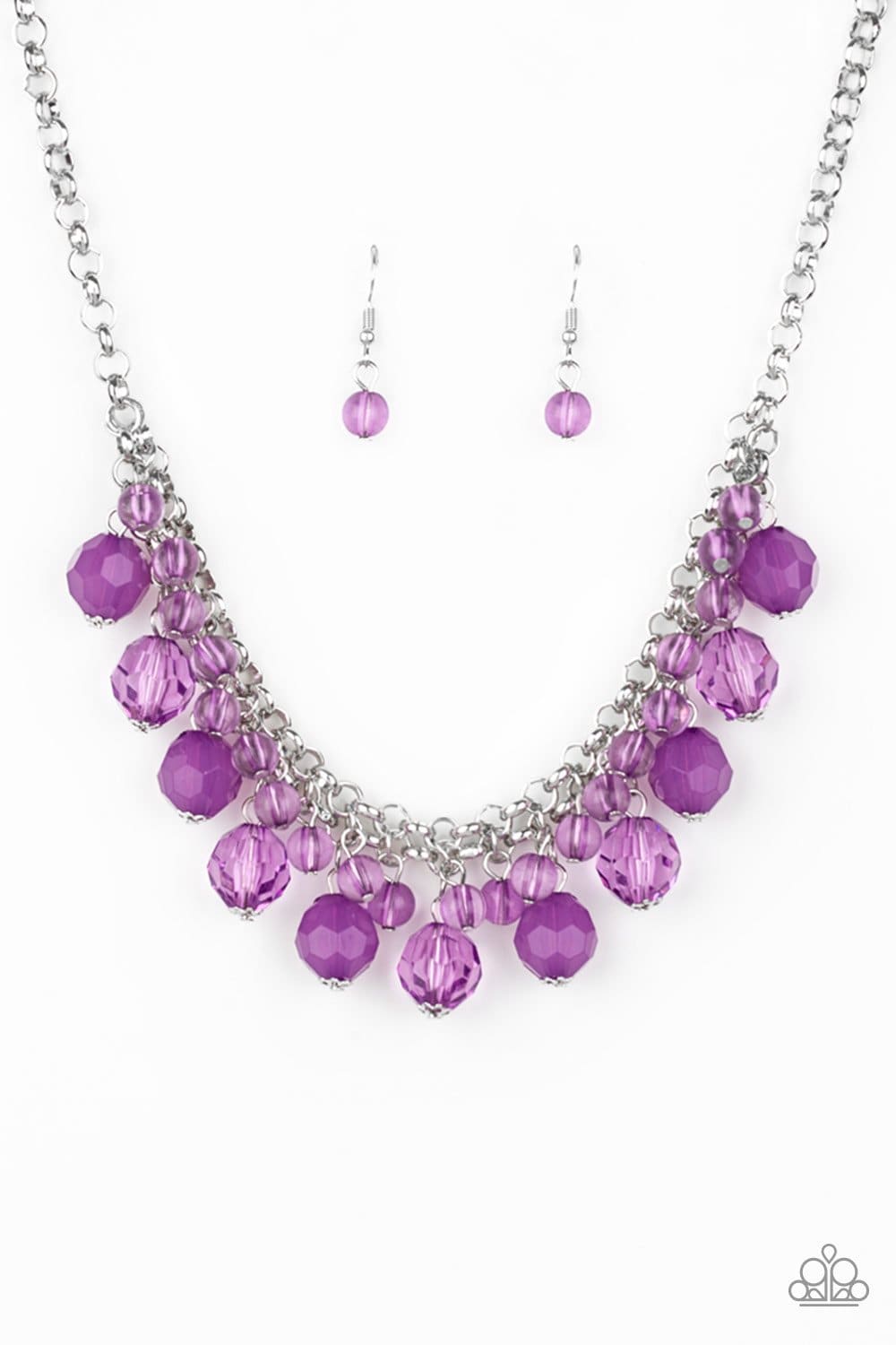 Fiesta Fabulous - Purple Bead Necklace - Paparazzi Accessories - GlaMarous Titi Jewels