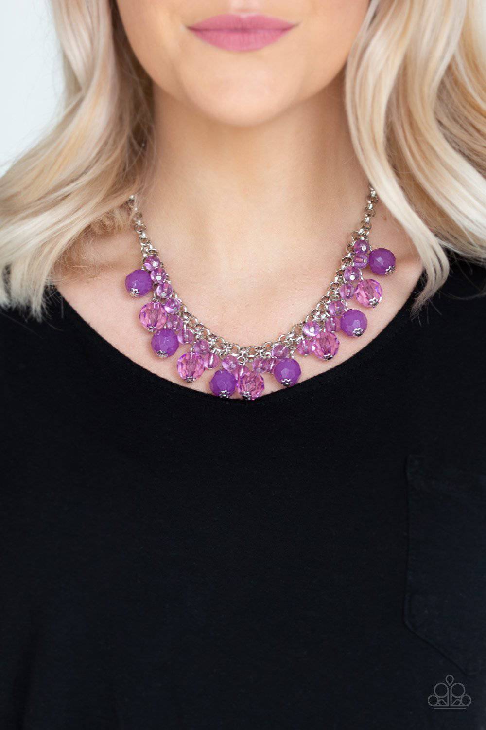 Fiesta Fabulous - Purple Bead Necklace - Paparazzi Accessories - GlaMarous Titi Jewels