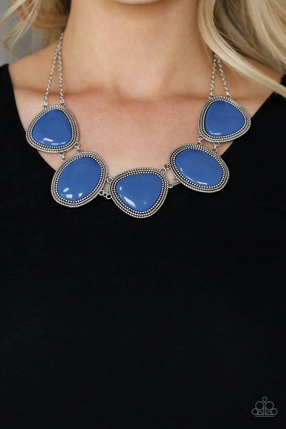 Viva La VIVID - Blue Necklace- Paparazzi Accessories - GlaMarous Titi Jewels