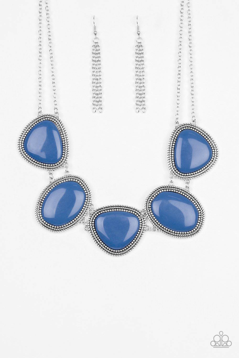 Viva La VIVID - Blue Necklace- Paparazzi Accessories - GlaMarous Titi Jewels