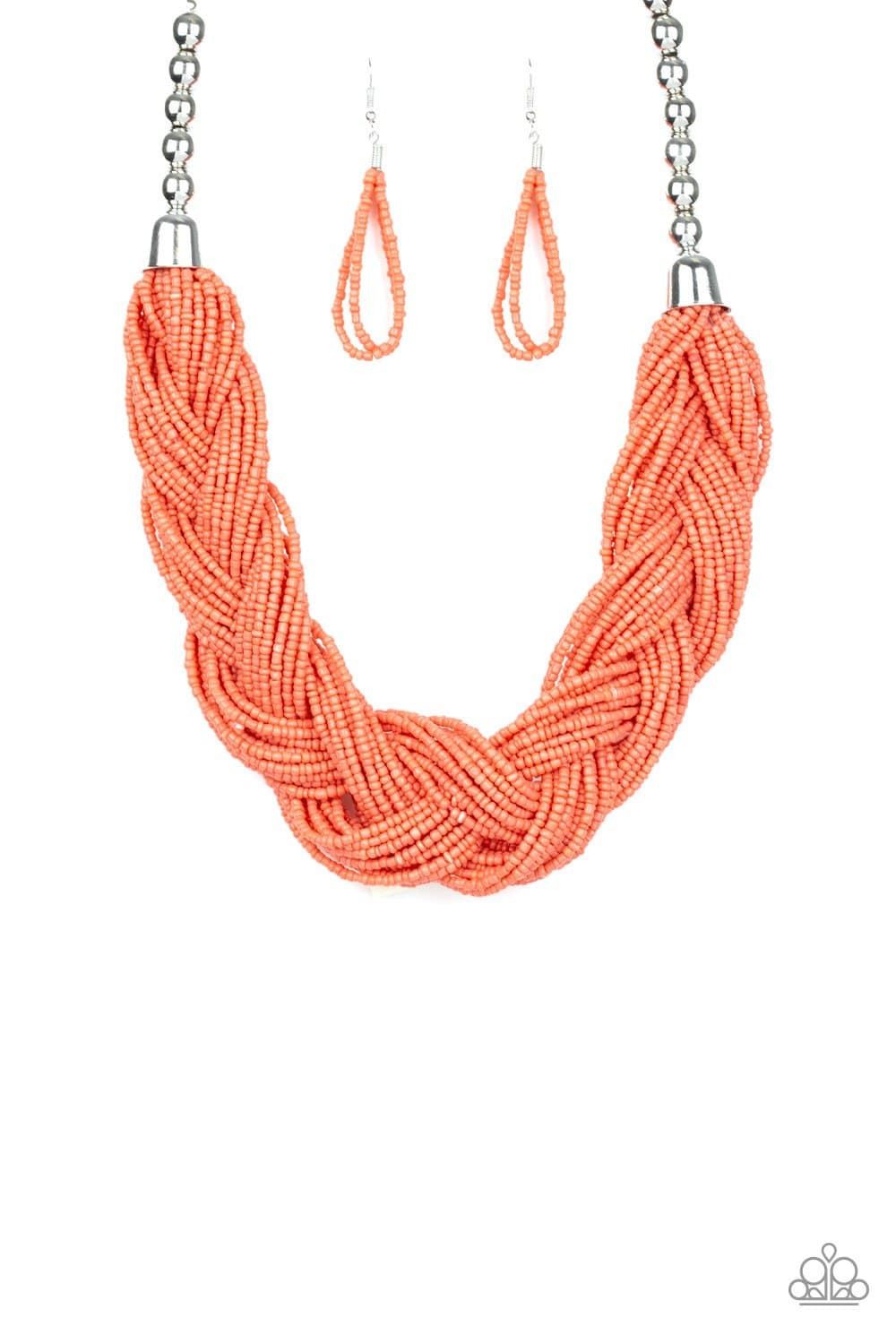 The Great Outback - Coral Seed Bead Necklace- Paparazzi Accessories - GlaMarous Titi Jewels