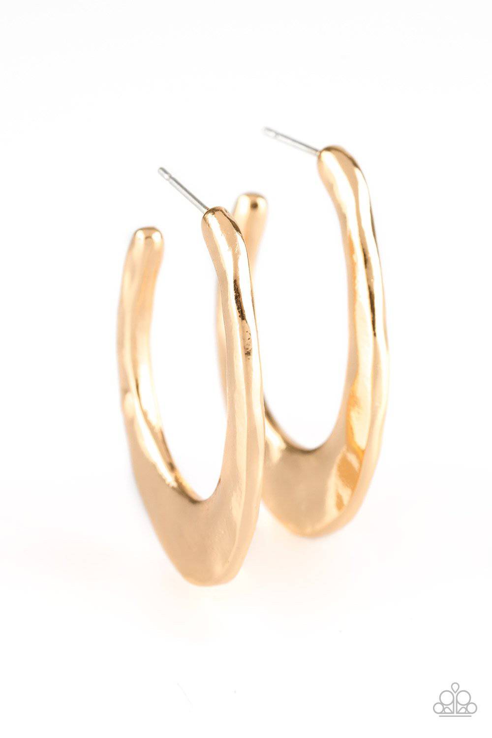 HOOP Me Up! - Gold Hoop Earrings- Paparazzi Accessories - GlaMarous Titi Jewels