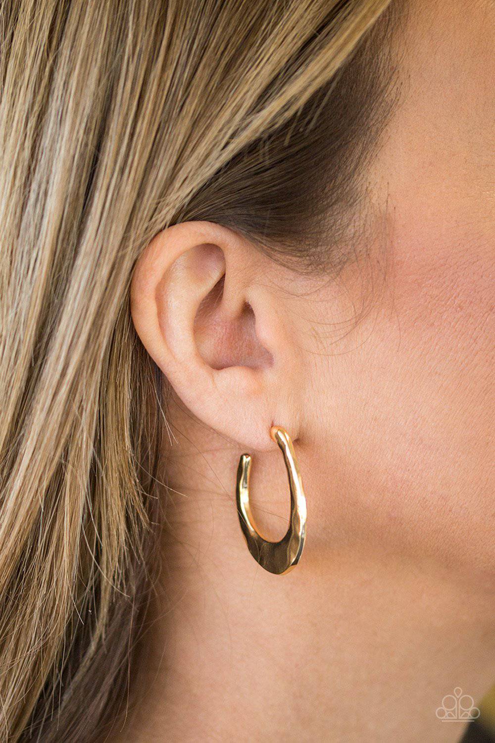 HOOP Me Up! - Gold Hoop Earrings- Paparazzi Accessories - GlaMarous Titi Jewels