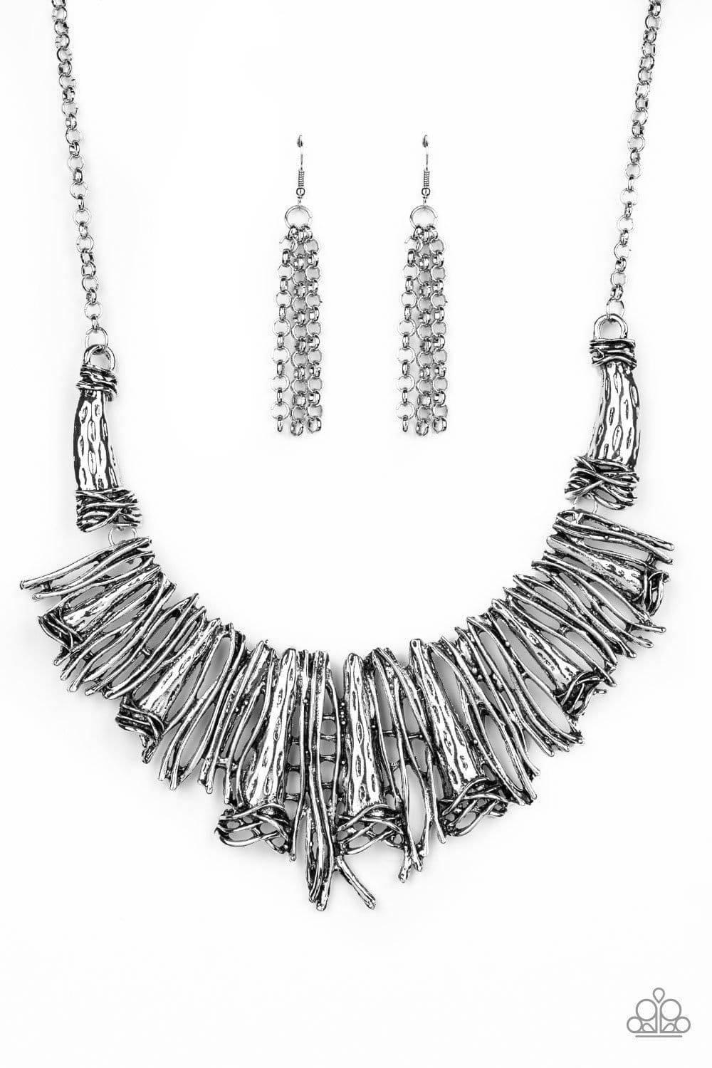 In The MANE-stream - Silver Necklace - Paparazzi Accessories - GlaMarous Titi Jewels