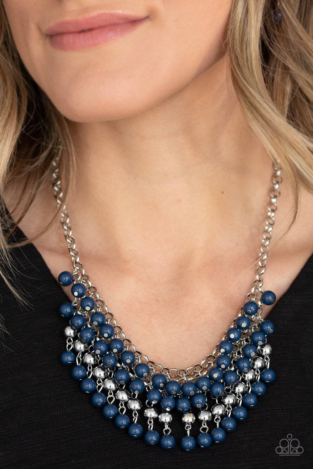 Jubilant Jingle - Blue Bead Necklace- Paparazzi Accessories - GlaMarous Titi Jewels