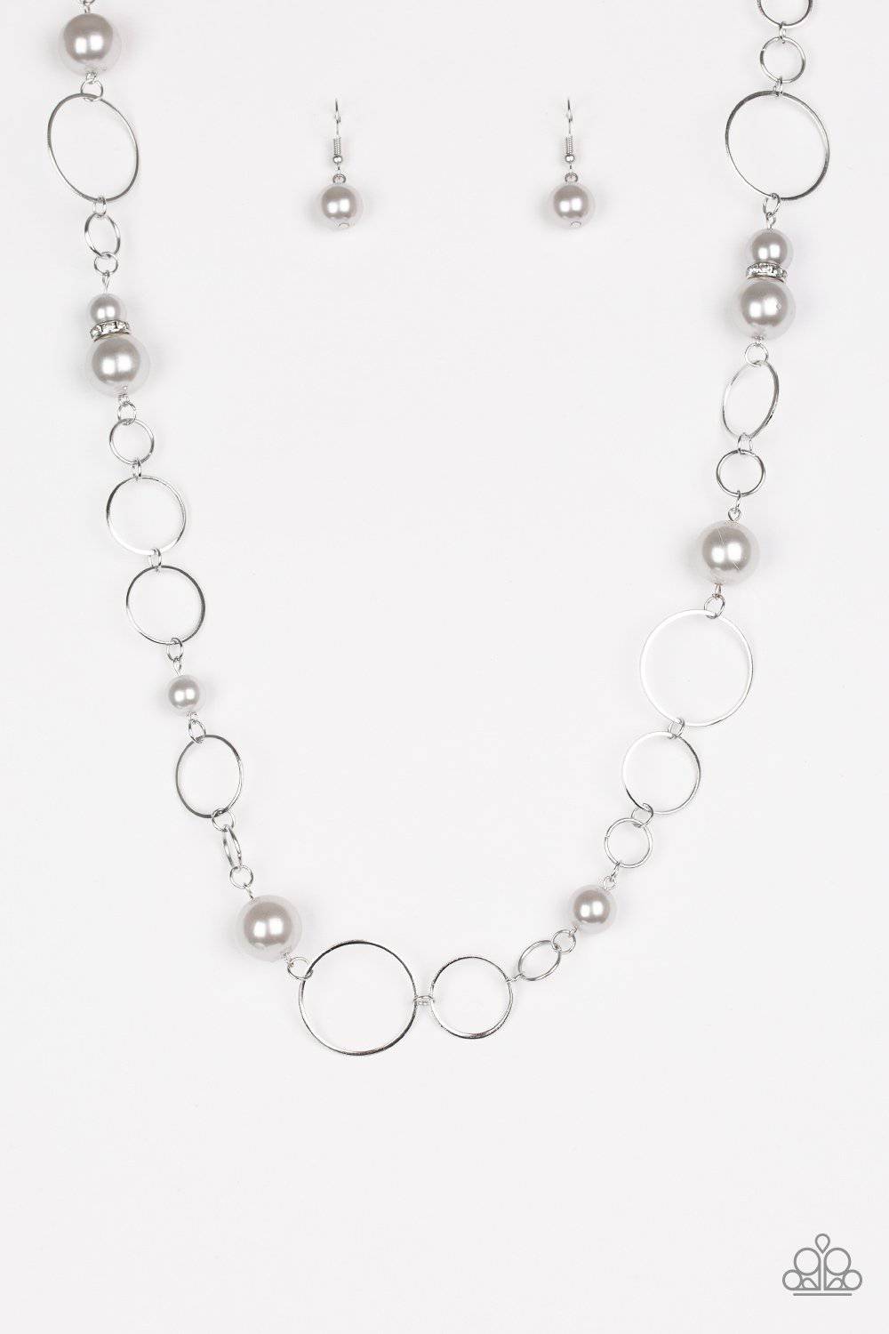 Lovely Lady Luck Silver Necklace - Paparazzi Accessories - GlaMarous Titi Jewels