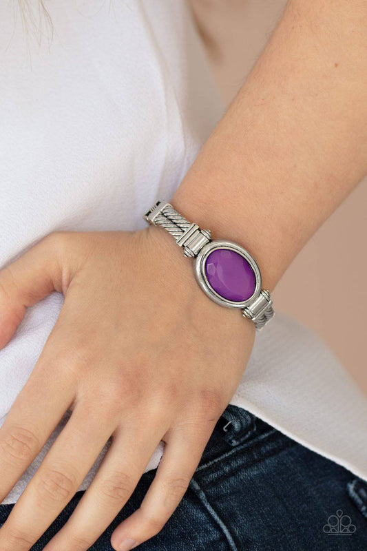 Color Coordinated - Purple Bracelet- Paparazzi Accessories - GlaMarous Titi Jewels