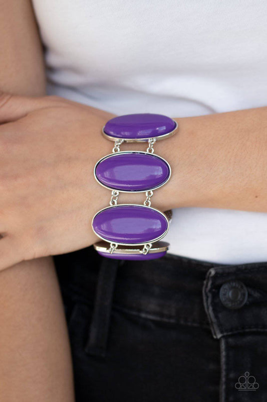 Power Pop - Purple Bracelet - Paparazzi Accessories - GlaMarous Titi Jewels
