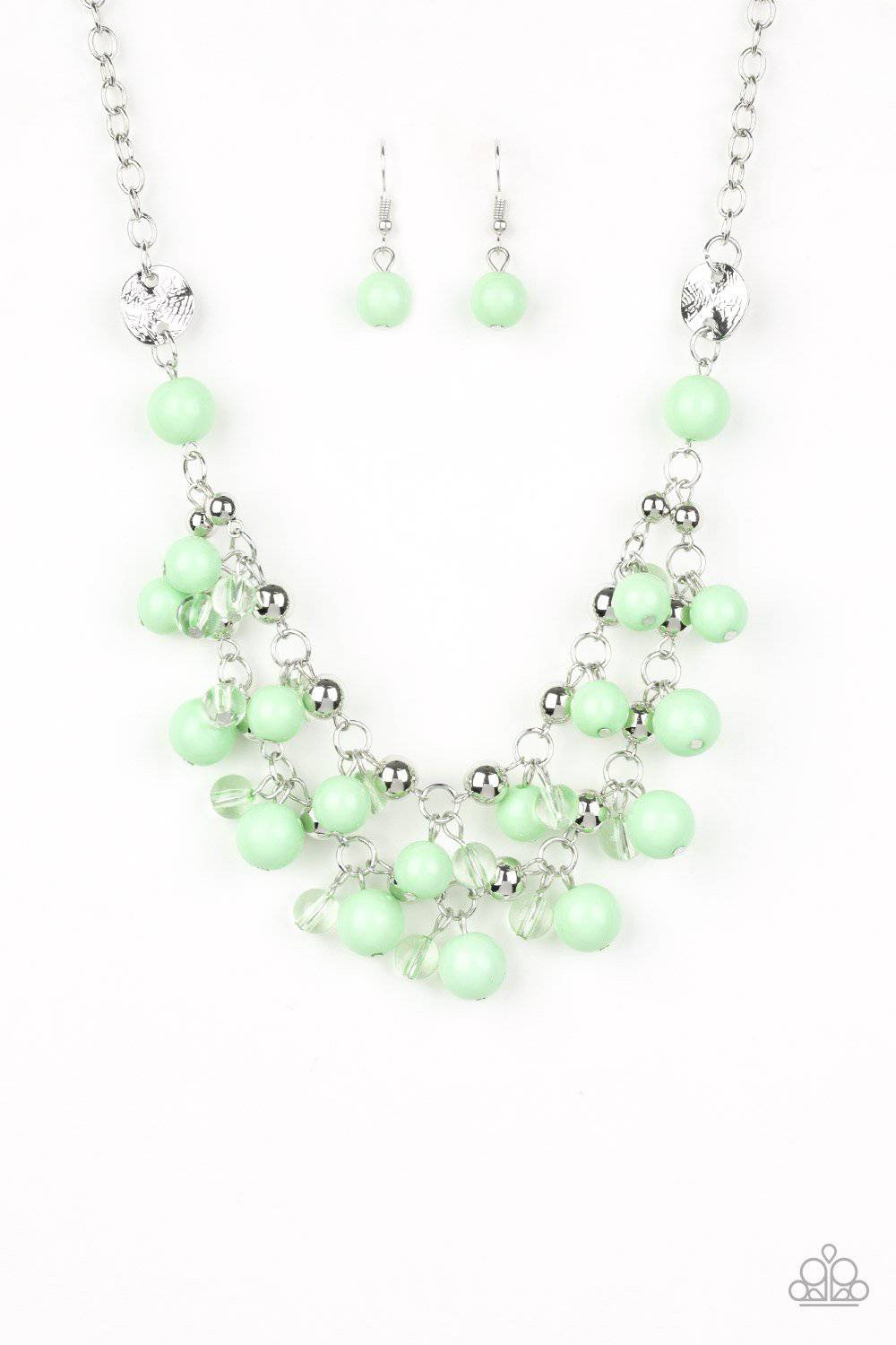 Seaside Soiree - Green Necklace- Paparazzi Accessories - GlaMarous Titi Jewels