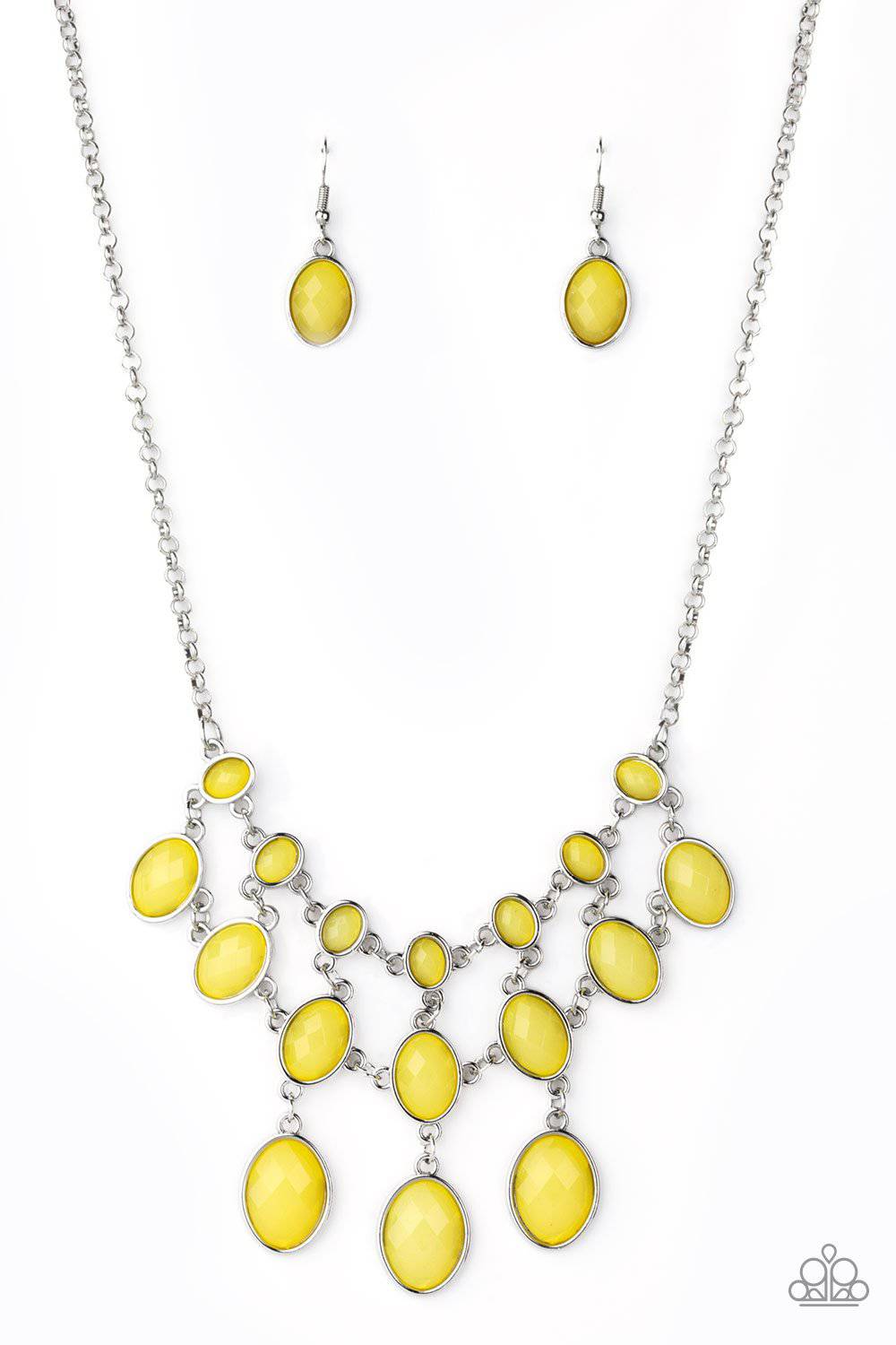 Mermaid Marmalade - Opalescent Yellow Necklace - Paparazzi Accessories - GlaMarous Titi Jewels