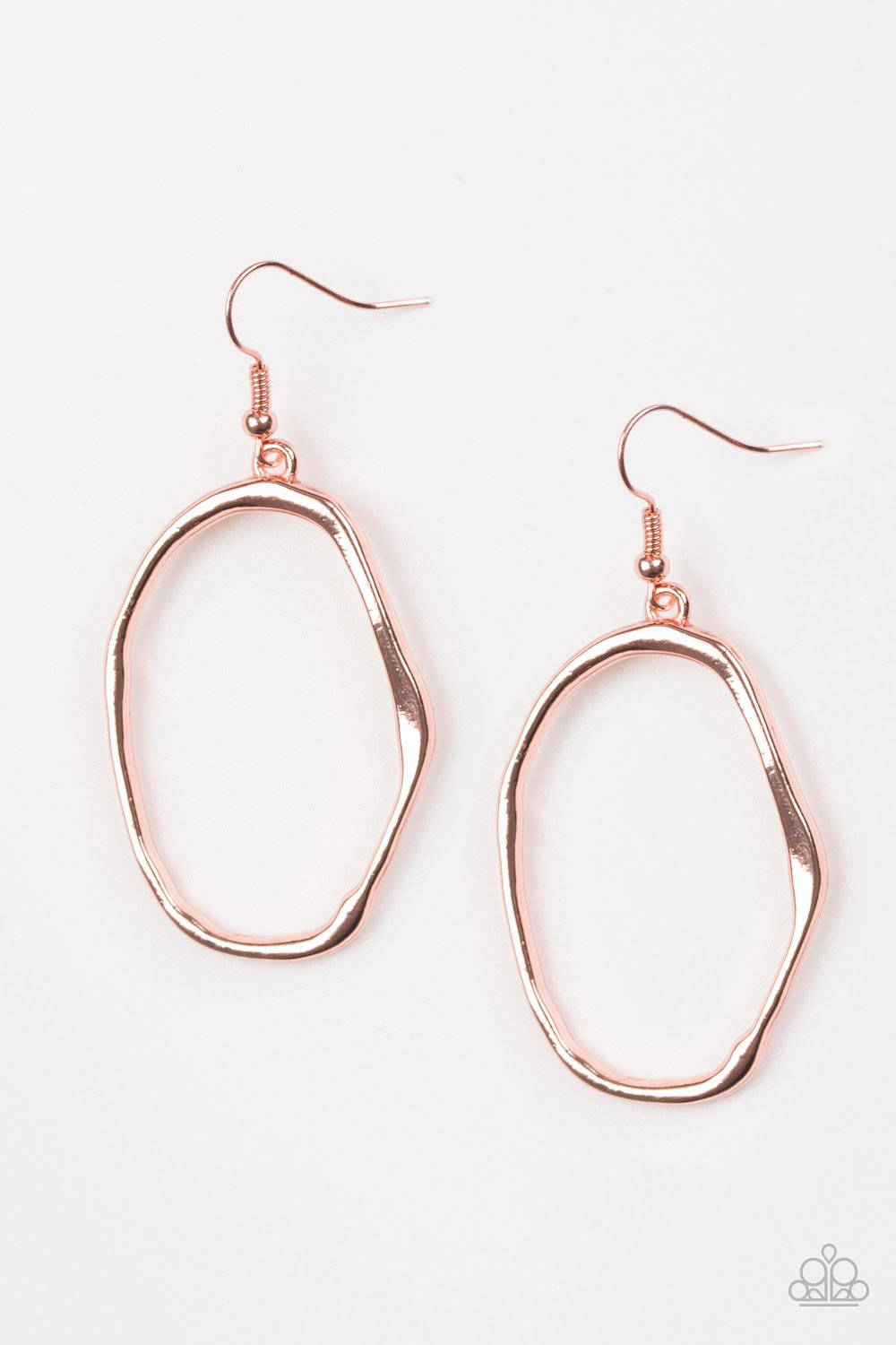 Eco Chic - Copper Hoop Earrings - Paparazzi Accessories - GlaMarous Titi Jewels