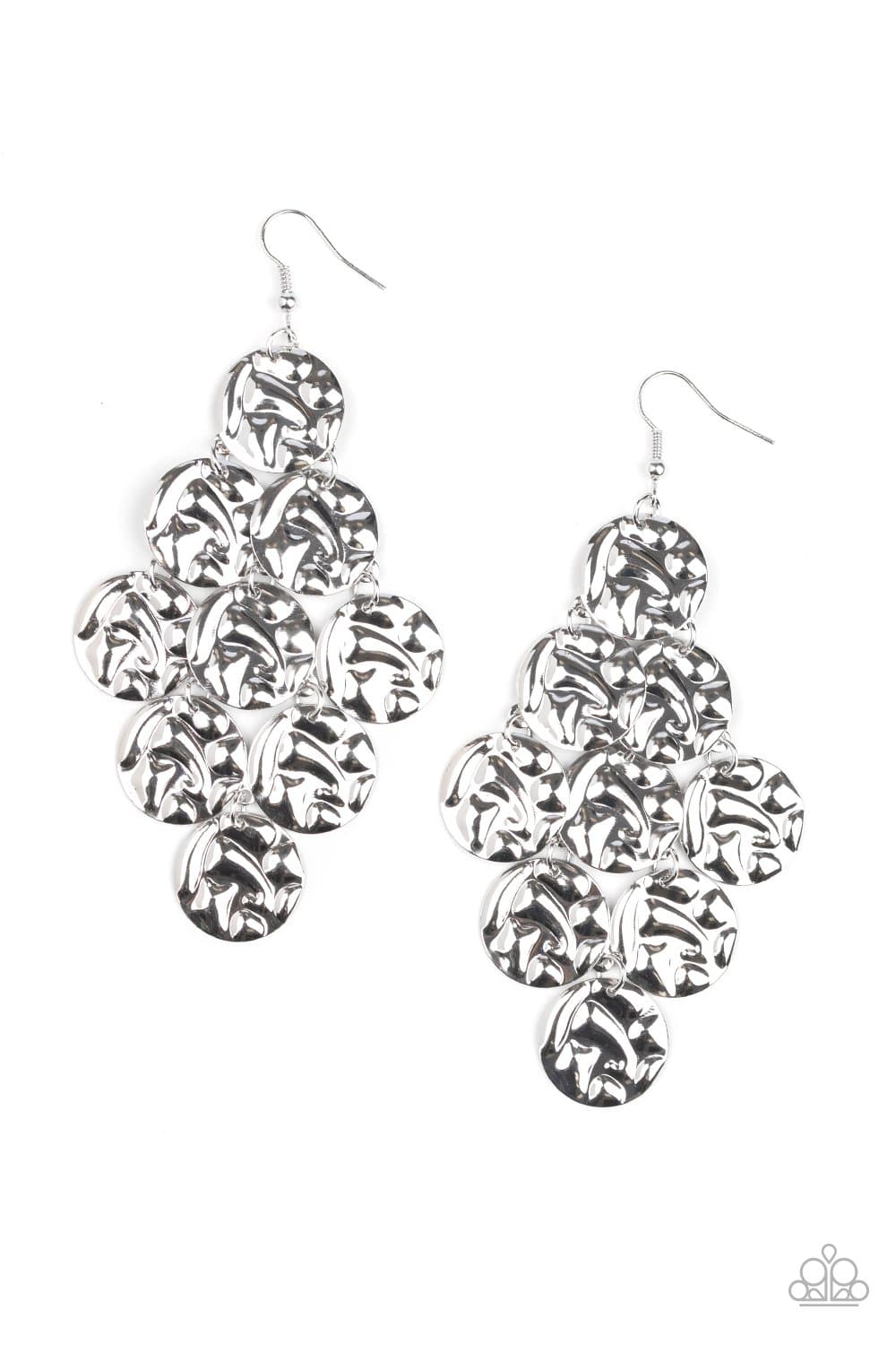 Metro Trend - Silver Earrings- Paparazzi Accessories - GlaMarous Titi Jewels