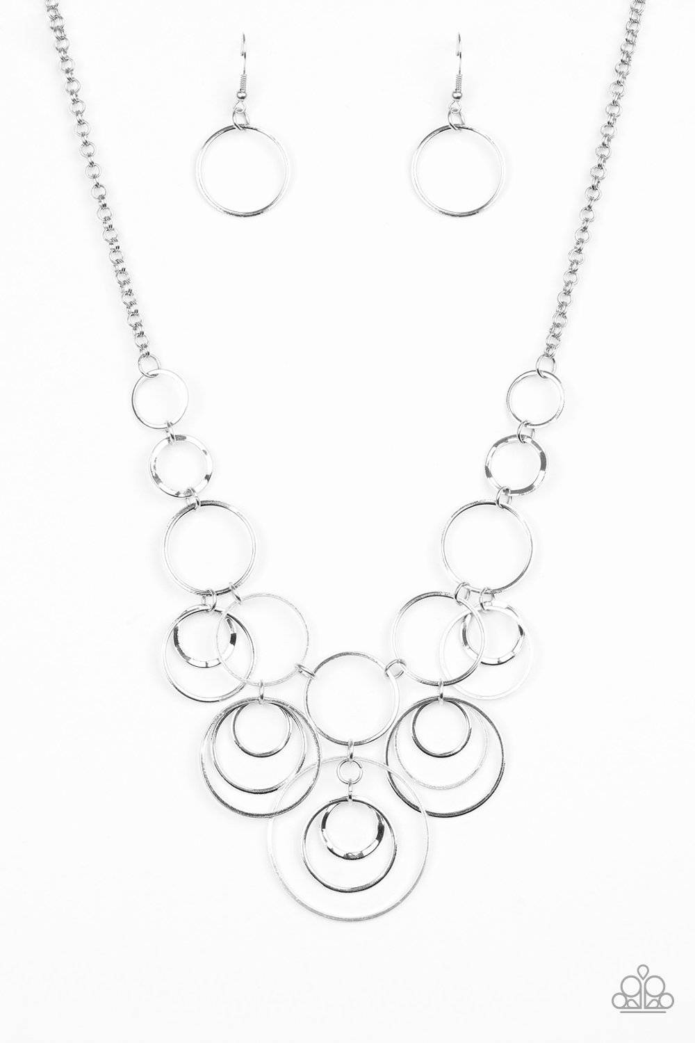 Break The Cycle - Silver Necklace - Paparazzi Accessories - GlaMarous Titi Jewels