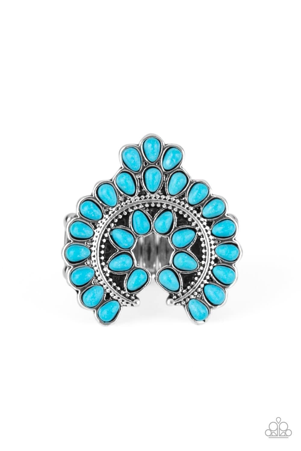 Trendy Talisman - Turquoise Teardrop Stone Ring - Paparazzi Accessories - GlaMarous Titi Jewels