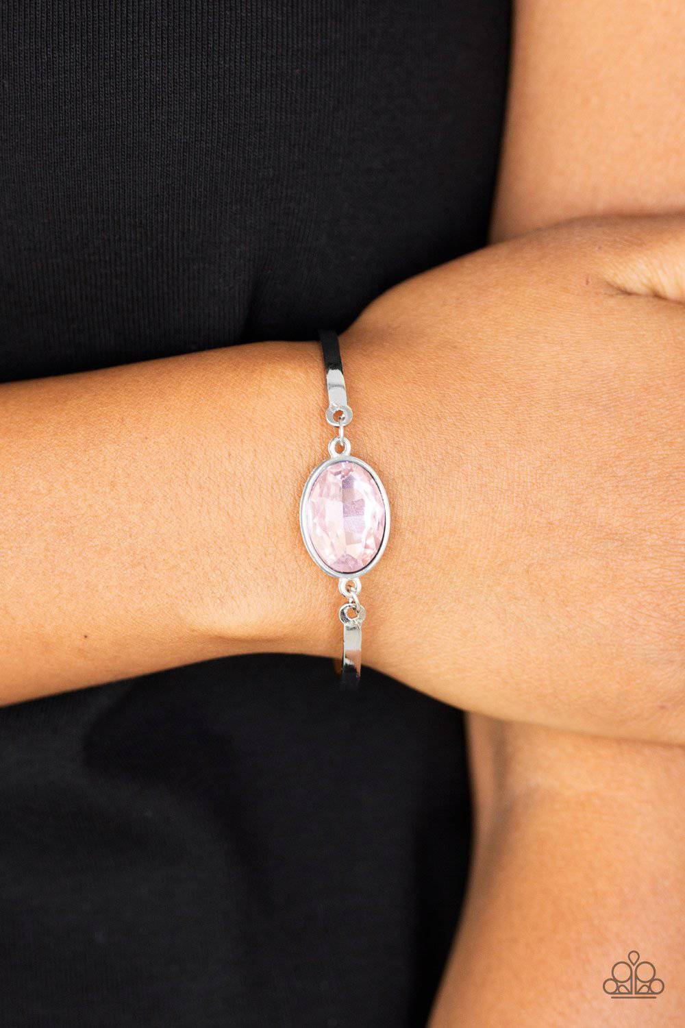 Definitely Dashing - Pink Gem Bracelet - Paparazzi Accessories - GlaMarous Titi Jewels