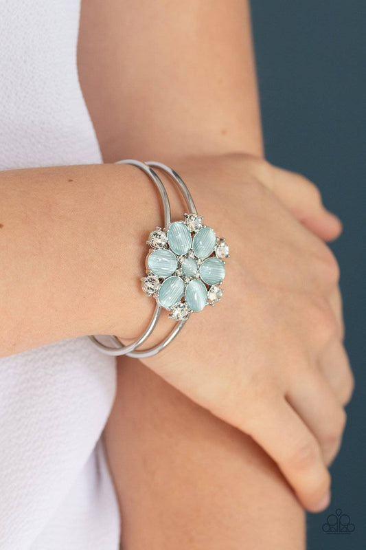 Garden Extravagance - Blue Cat's Eye Bracelet- Paparazzi Accessories - GlaMarous Titi Jewels