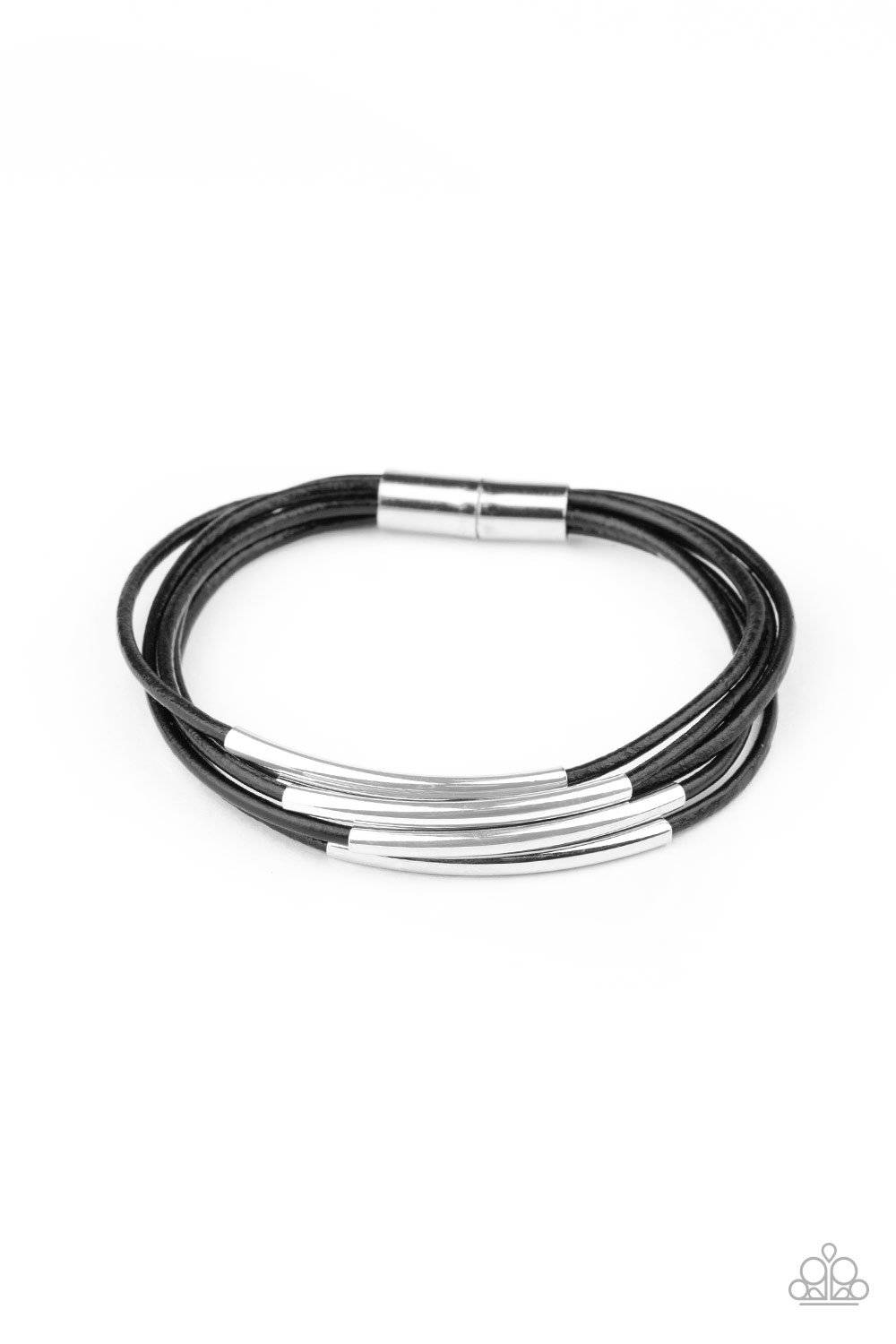 Power CORD - Black Magnetic Bracelet - Paparazzi Accessories - GlaMarous Titi Jewels