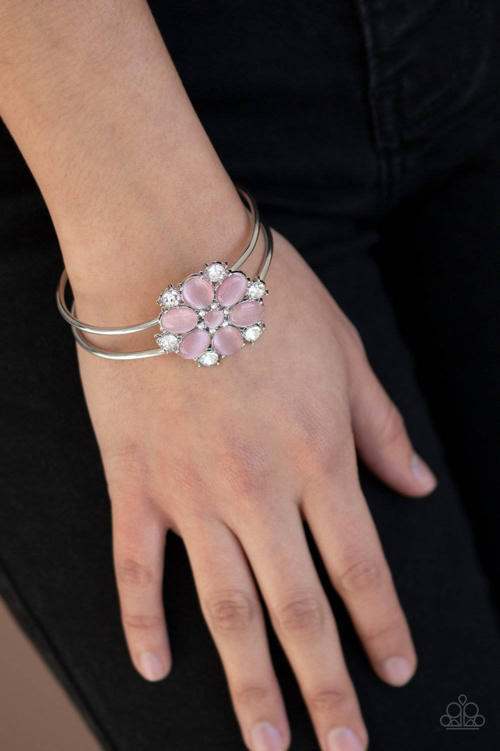 Garden Extravagance - Pink Cat's Eye Bracelet- Paparazzi Accessories - GlaMarous Titi Jewels