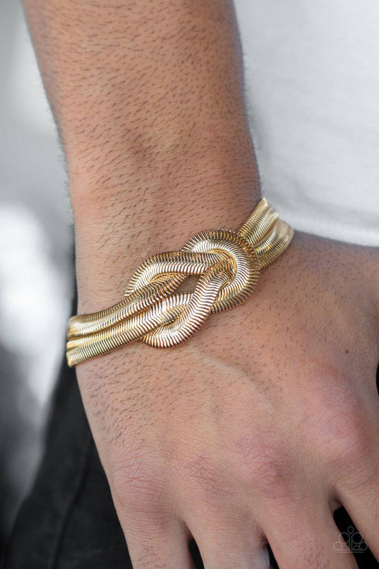 To The Max - Gold Bracelet- Paparazzi Accessories - GlaMarous Titi Jewels