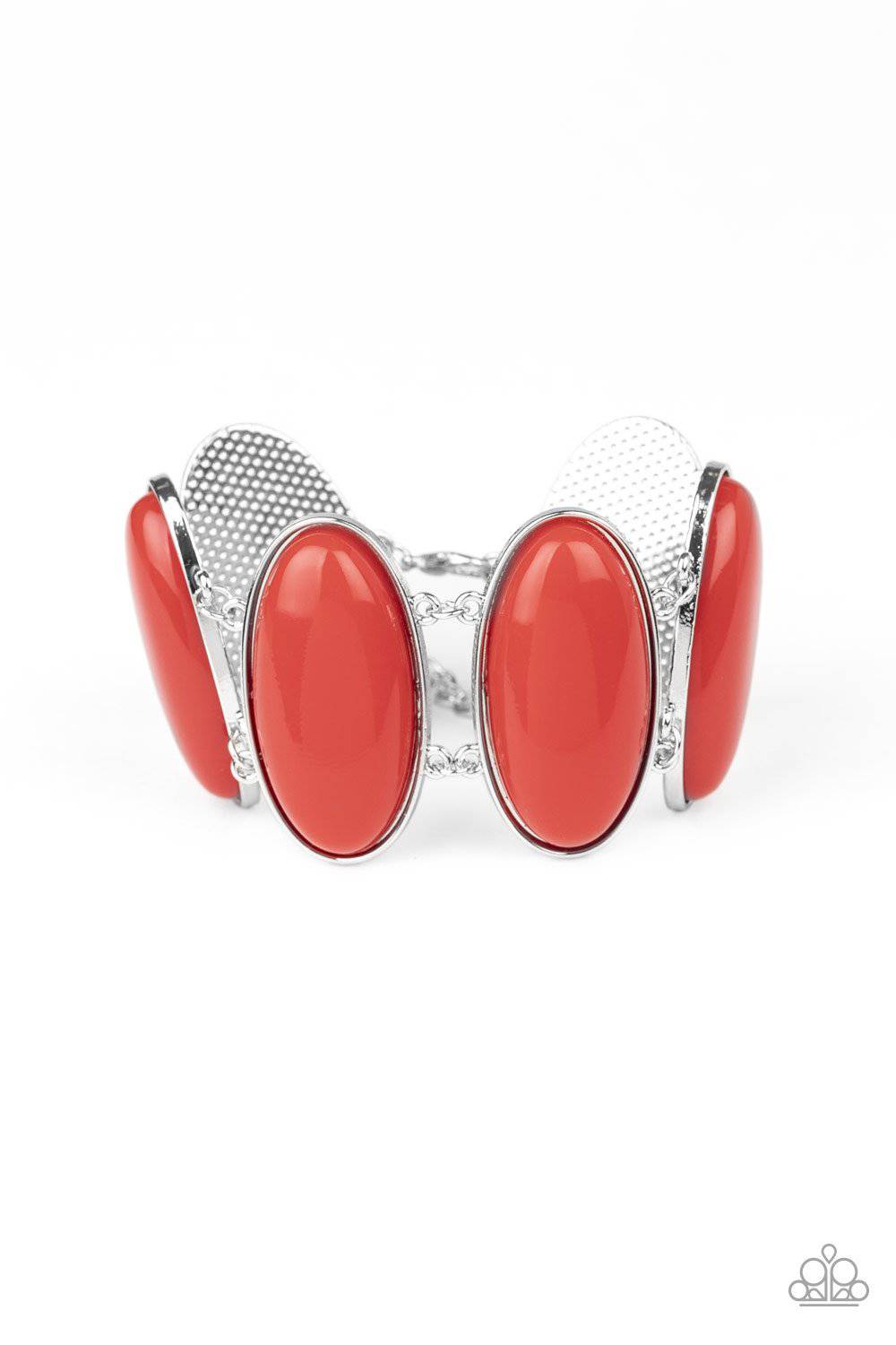 Power Pop - Red Bracelet- Paparazzi Accessories - GlaMarous Titi Jewels