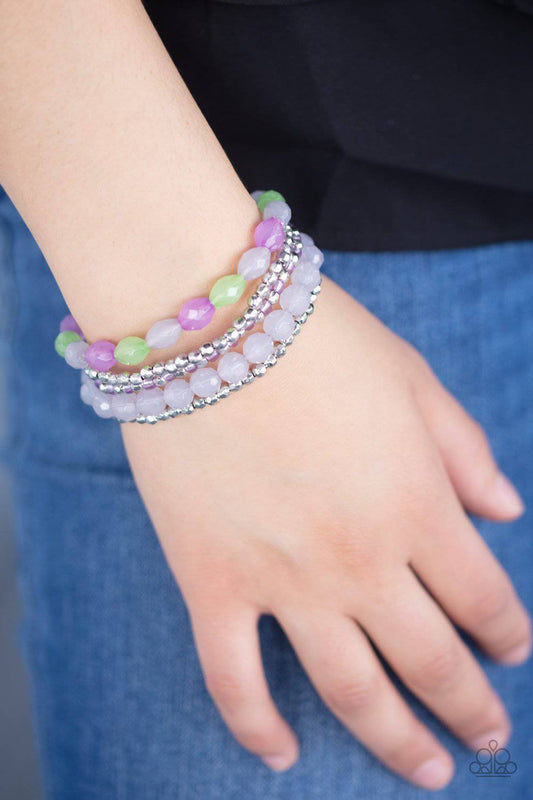 Sugary Sweet - Multi-Colored Stretchy Bracelet - Paparazzi Accessories - GlaMarous Titi Jewels