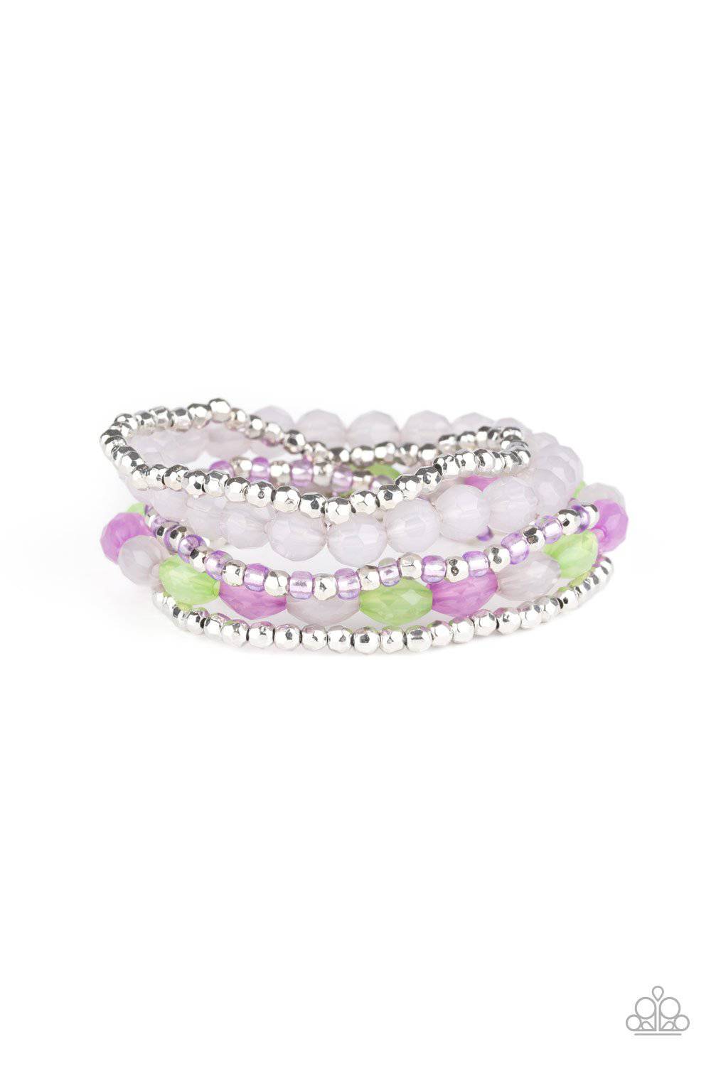 Sugary Sweet - Multi-Colored Stretchy Bracelet - Paparazzi Accessories - GlaMarous Titi Jewels