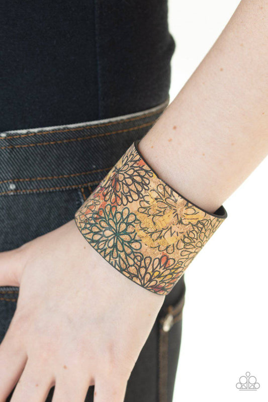 Cork Culture - Multi-colored Cork-like Wrap Bracelet - Paparazzi Accessories - GlaMarous Titi Jewels