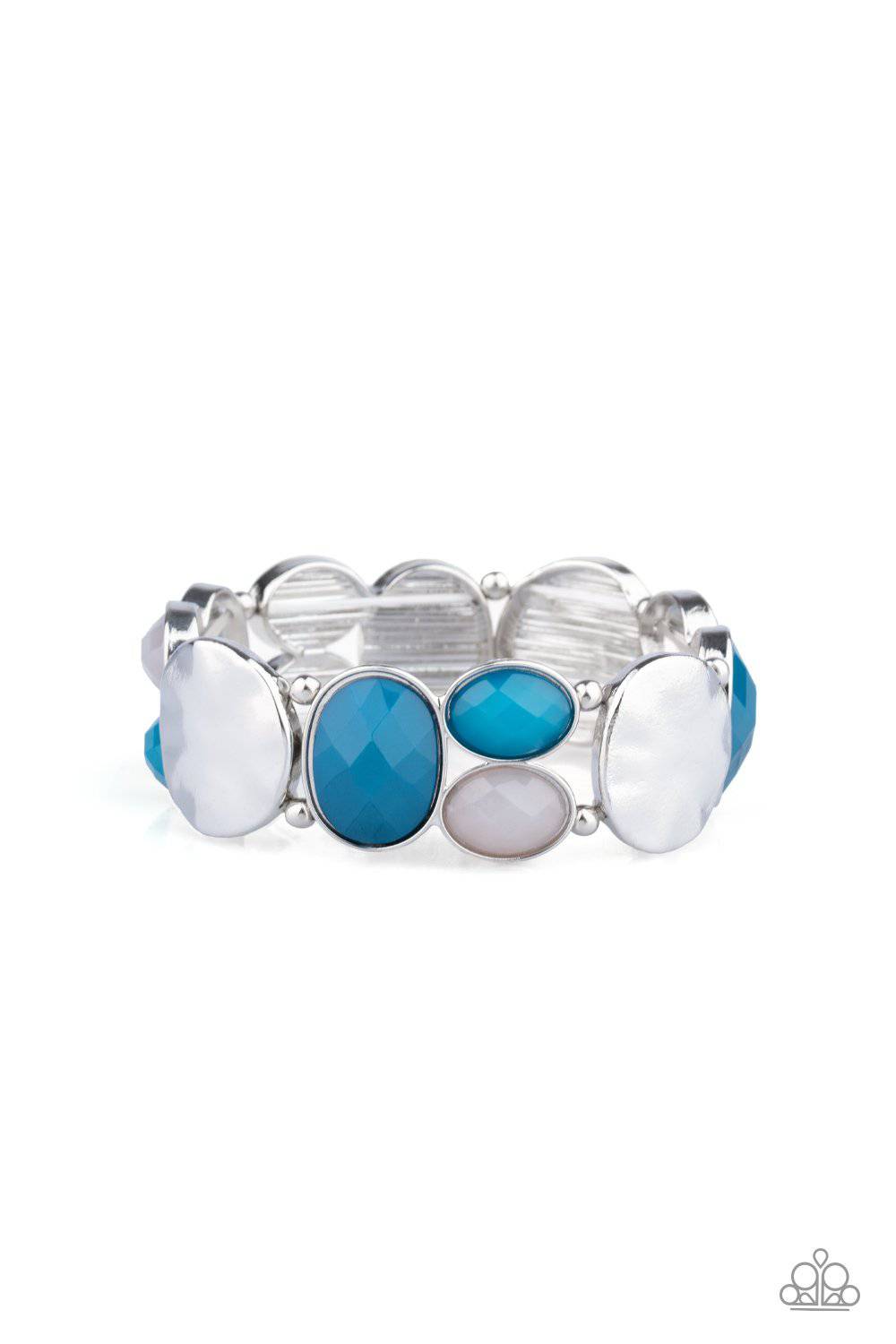 Chroma Charisma - Blue Bead Stretchy Bracelet - Paparazzi Accessories - GlaMarous Titi Jewels