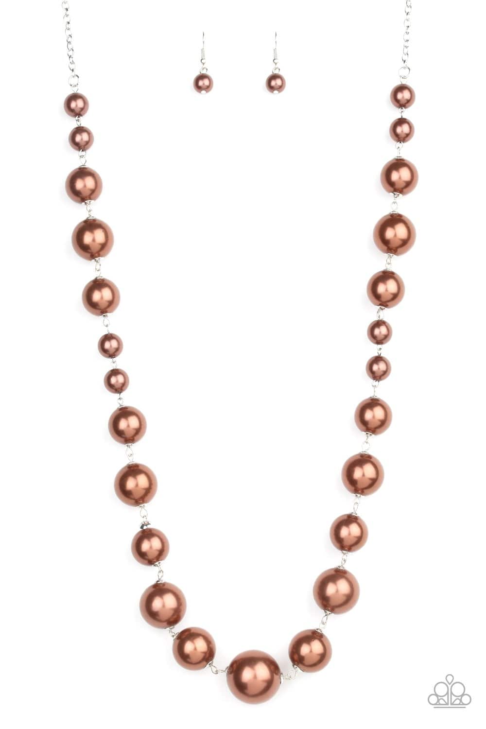 Pearl Prodigy - Brown Pearl Necklace - Paparazzi Accessories - GlaMarous Titi Jewels