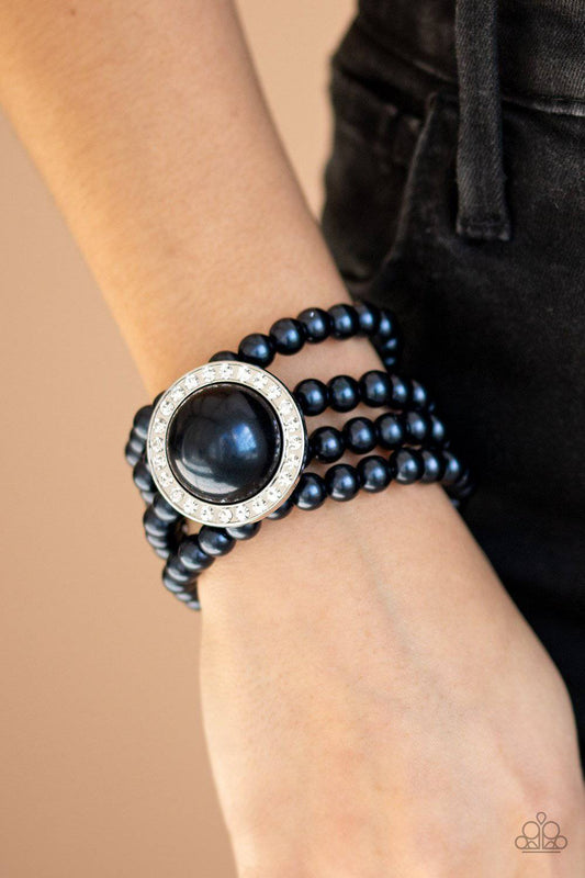 Top Tier Twinkle - Blue Pearl Stretchy Bracelets - Paparazzi Accessories - GlaMarous Titi Jewels