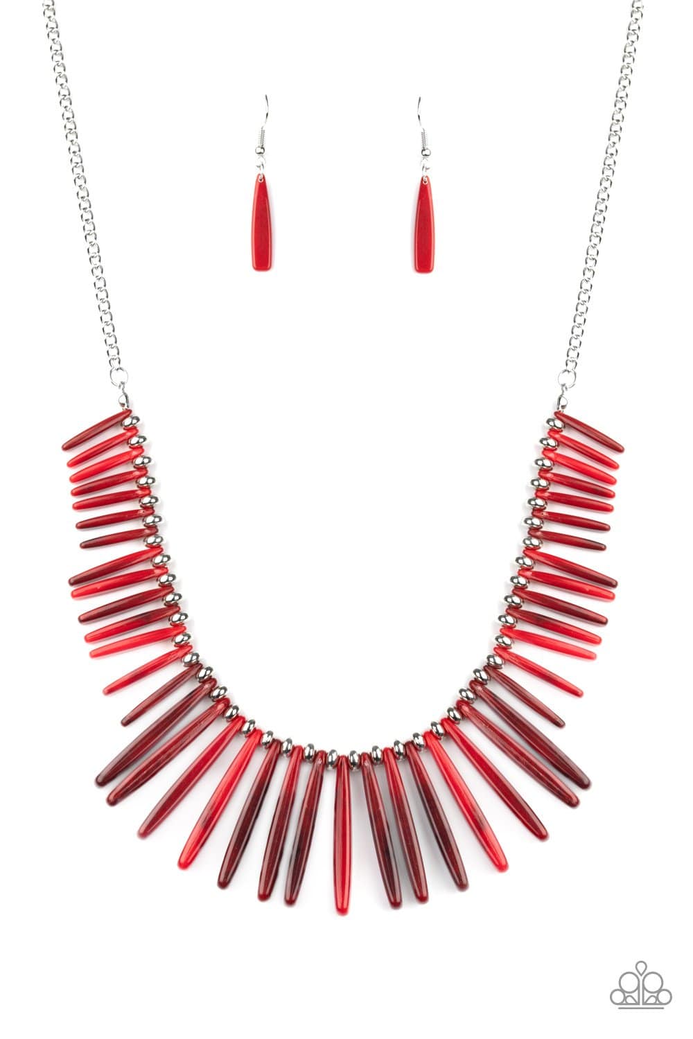 Out of My Element - Red Acrylic Necklace - Paparazzi Accessories - GlaMarous Titi Jewels