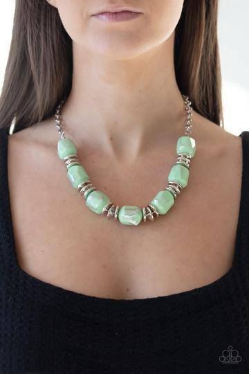 Girl Grit - Green Necklace - Paparazzi Accessories - GlaMarous Titi Jewels