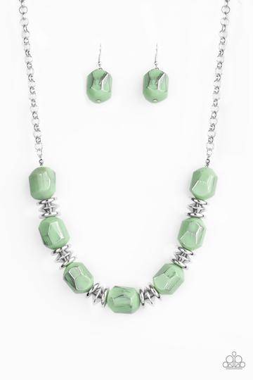 Girl Grit - Green Necklace - Paparazzi Accessories - GlaMarous Titi Jewels