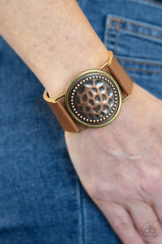 Hold On To Your Buckle - Copper Wrap Bracelet - Paparazzi Accessories - GlaMarous Titi Jewels