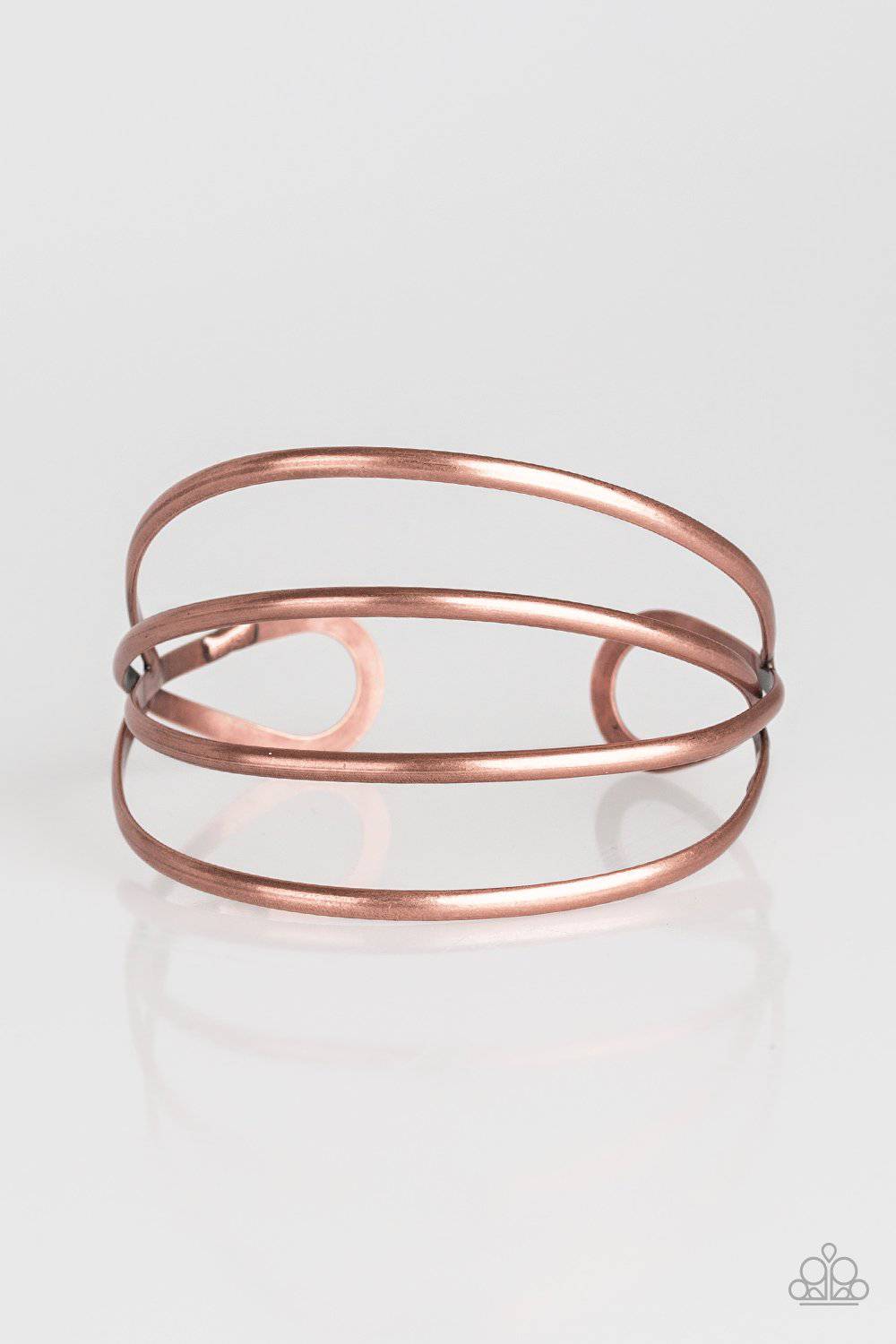 Take A CATWALK - Copper Cuff Bracelet - Paparazzi Accessories - GlaMarous Titi Jewels