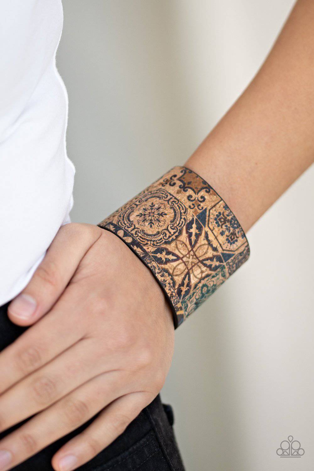 Cork Culture - Multi Cork-like Leather - Paparazzi Accessories - GlaMarous Titi Jewels