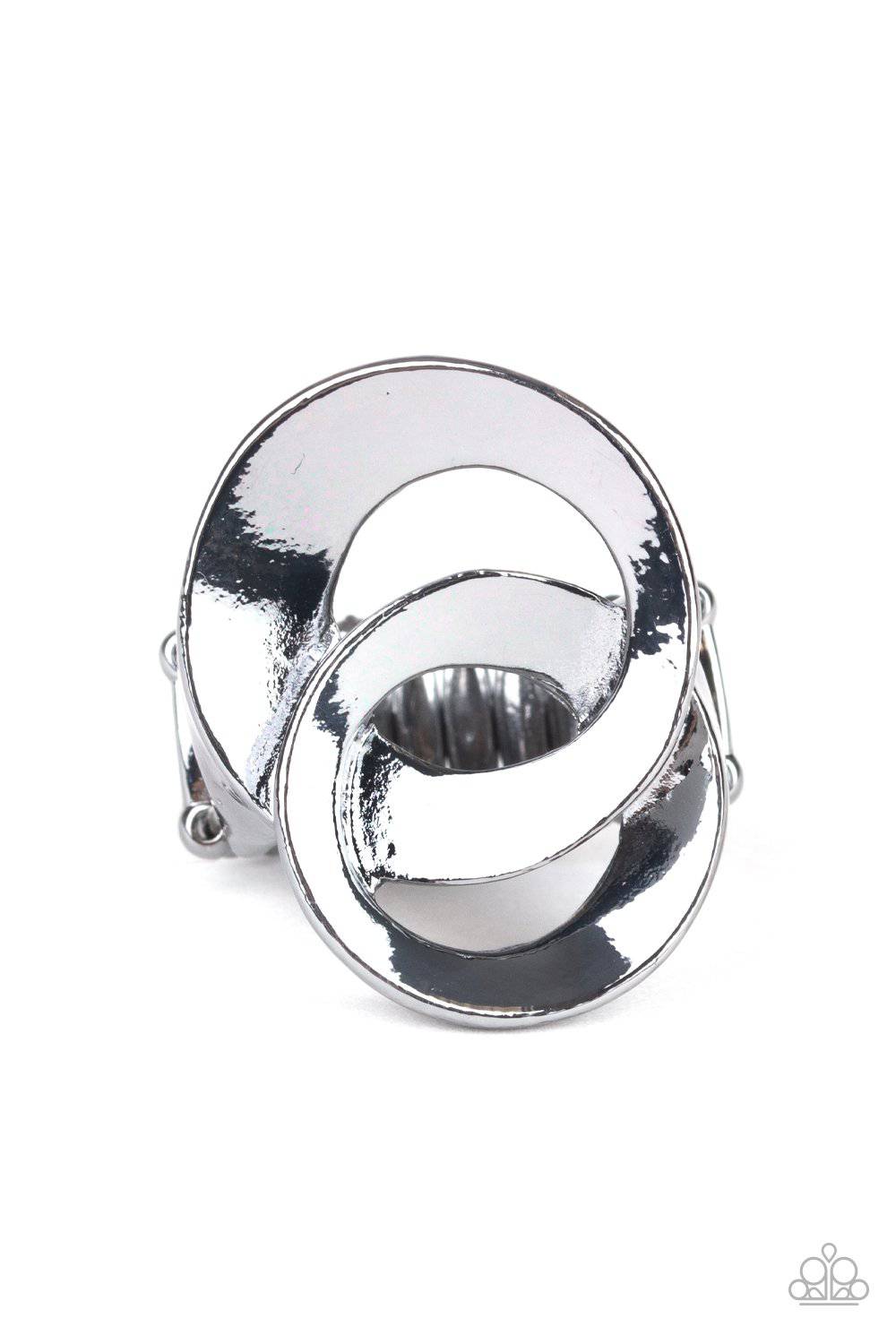 Pro Top Spin - Black Gunmetal Ring - Paparazzi Accessories - GlaMarous Titi Jewels