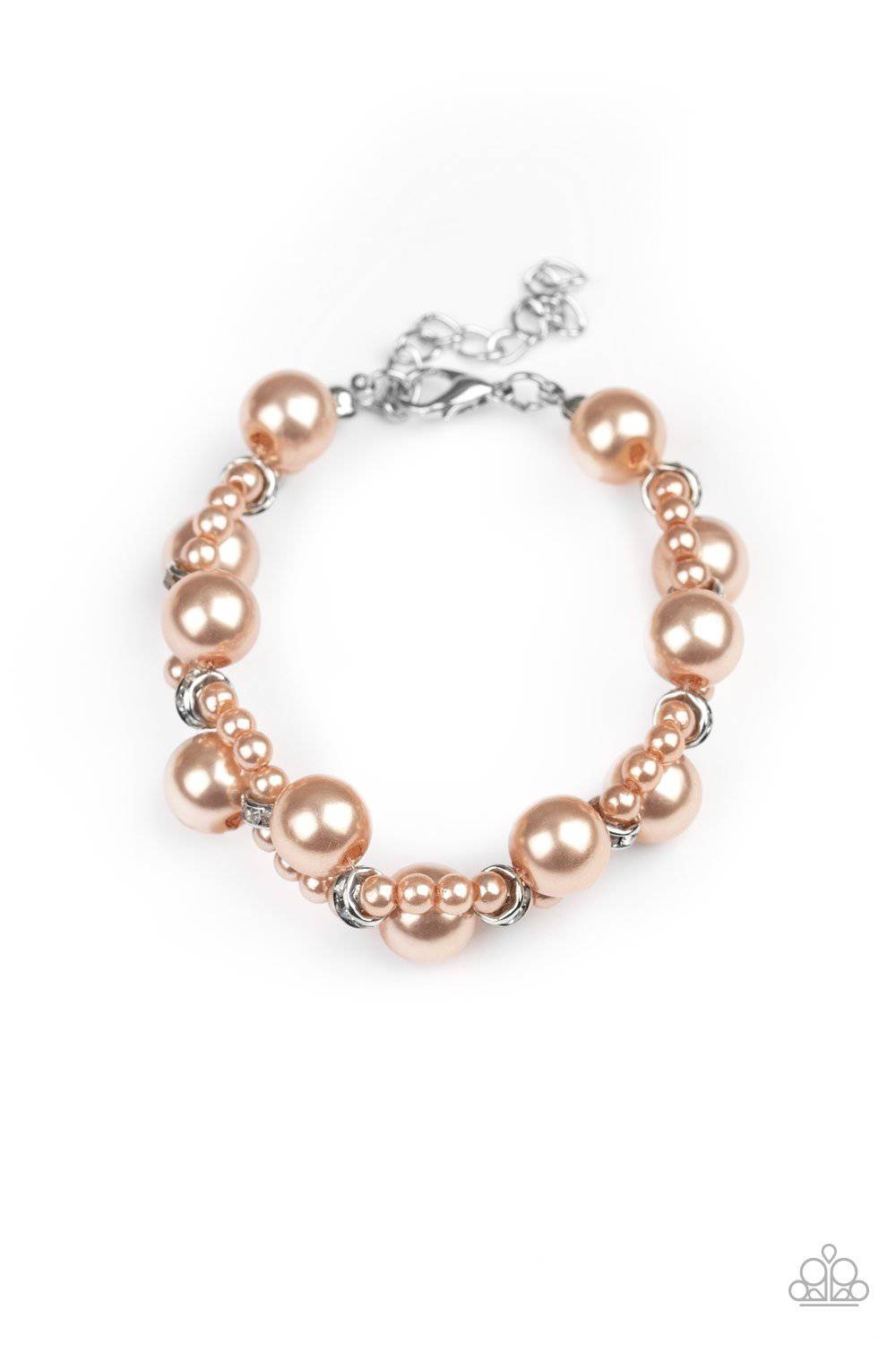 Utmost Uptown - Brown Pearl Bracelet - Paparazzi Accessories - GlaMarous Titi Jewels