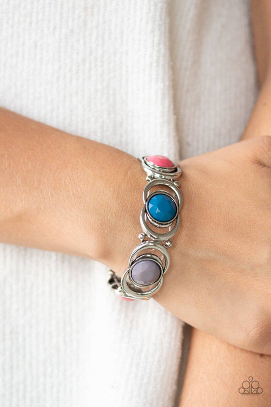 Modernly Malibu - Multi Stretchy Bracelet - Paparazzi Accessories - GlaMarous Titi Jewels