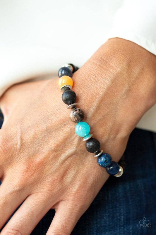Journey - Multi Stoned Bead Stretchy Bracelet - Paparazzi Accessories - GlaMarous Titi Jewels